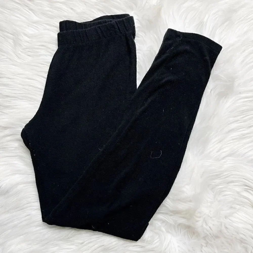 Climate Right Fleece High Rise Skinny Pants Black size Small
